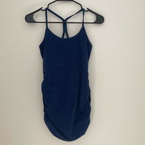 Beyond Yoga Beyond the Bump Maternity Tank Top Spacedye Keep Your Cool Blue